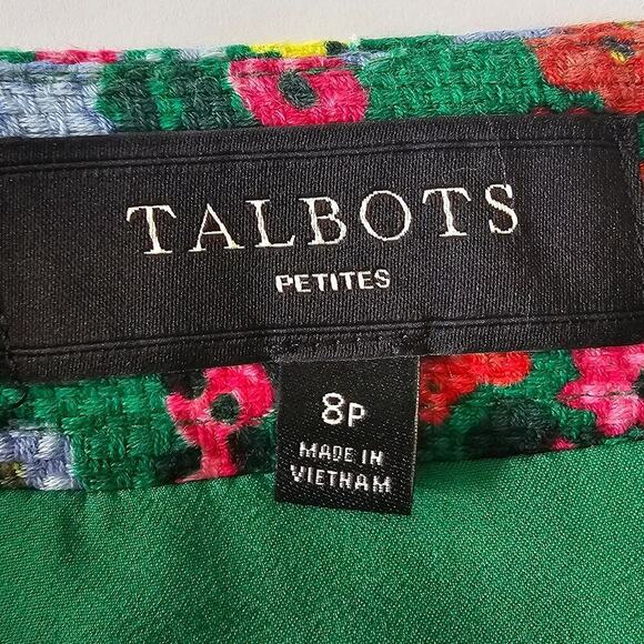Talbots Floral Pencil Skirt Size 8P NWOT - Picture 6 of 7